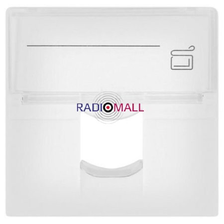 Лицевая панель 1 порт (45х45 шторка откид.марк.окно) 10-0301