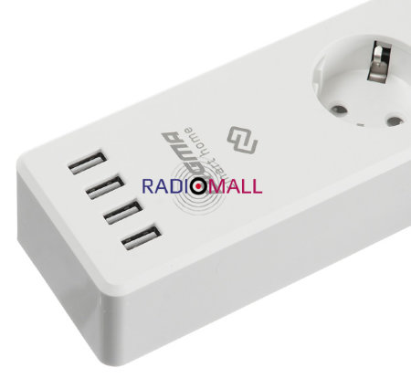 Сетевой фильтр дистанционное вкл/выкл приборов Digma DiPlug Strip 40